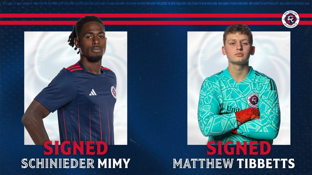 New England Revolution II Sign Schinieder Mimy and Matthew Tibbetts Post feature image