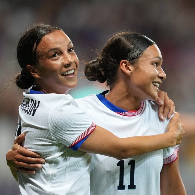2024 Summer Olympics Recap: USWNT 3 - Zambia 0 Post feature image