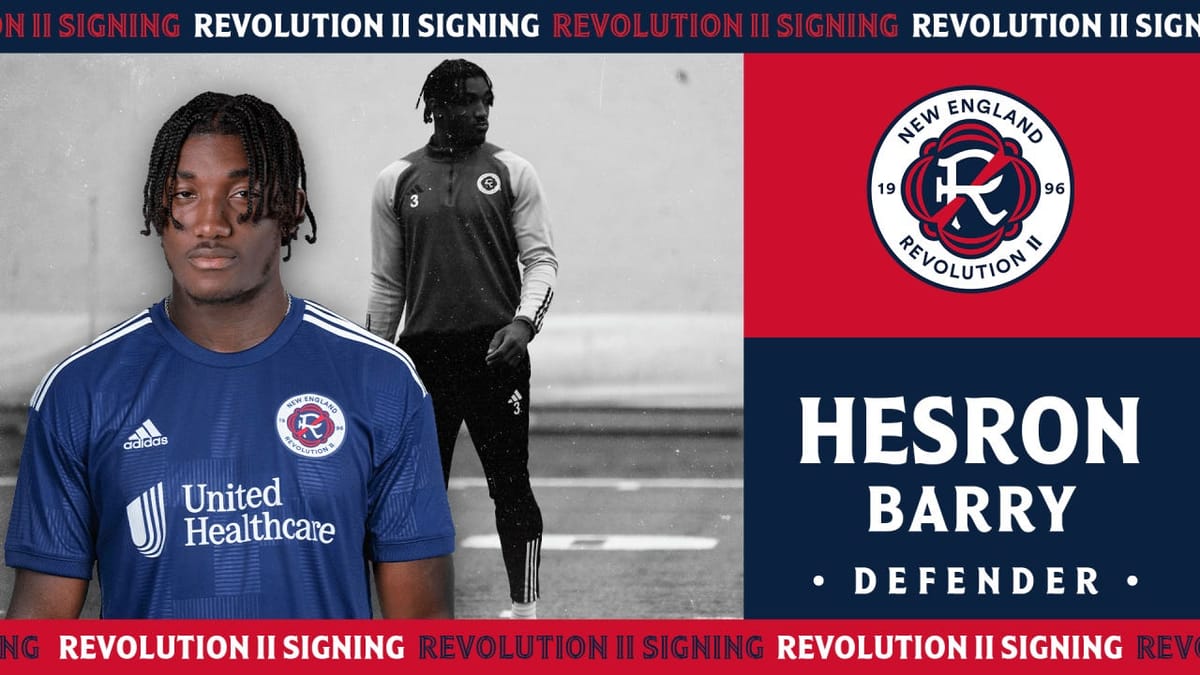 Revolution II Sign Defender Hesron Barry Post feature image