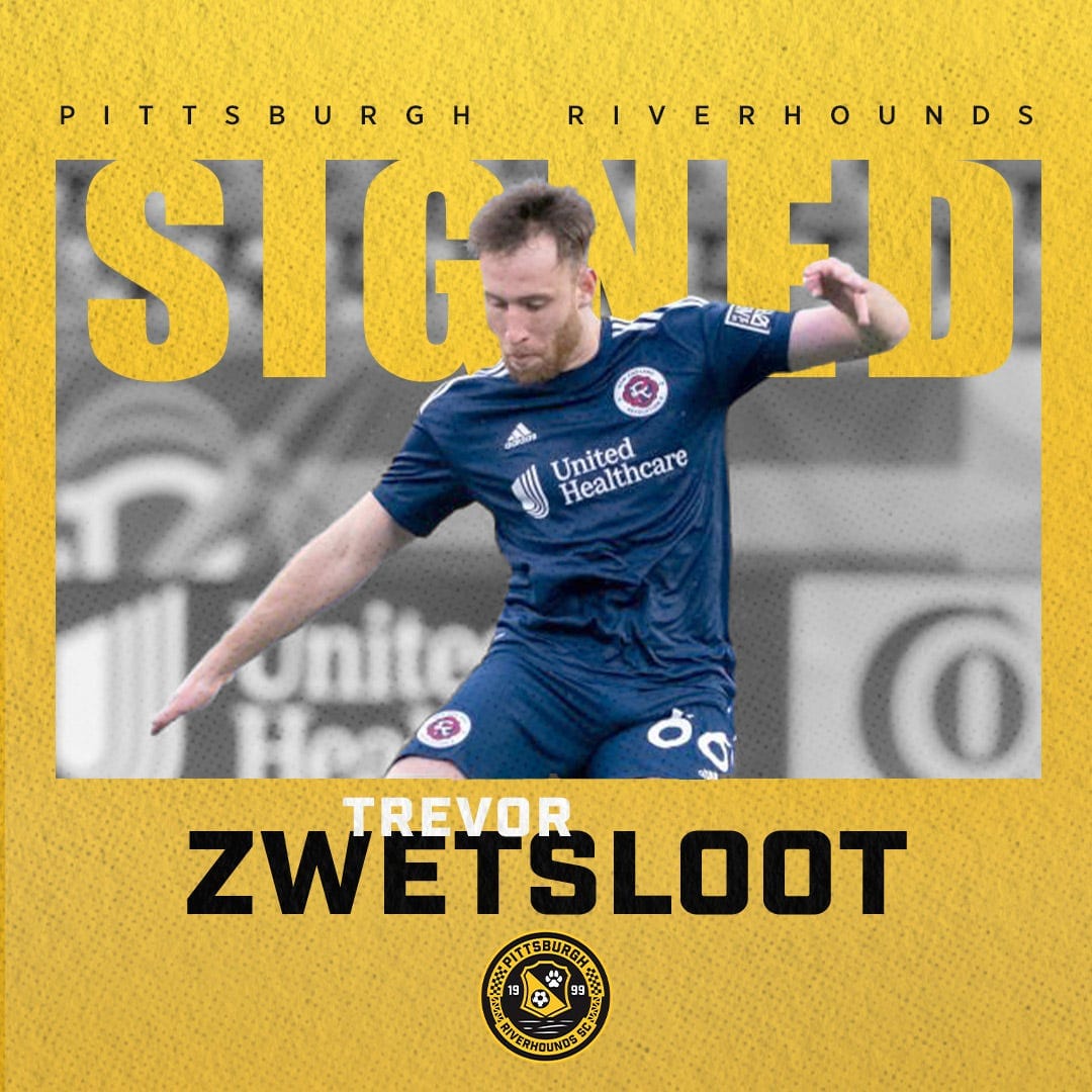 Former Revs II Midfielder Trevor Zwetsloot Joins Pittsburgh Riverhounds SC Post feature image