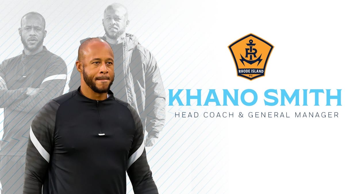 Rhode Island FC Announce Khano Smith as 1st Head Coach  Post feature image