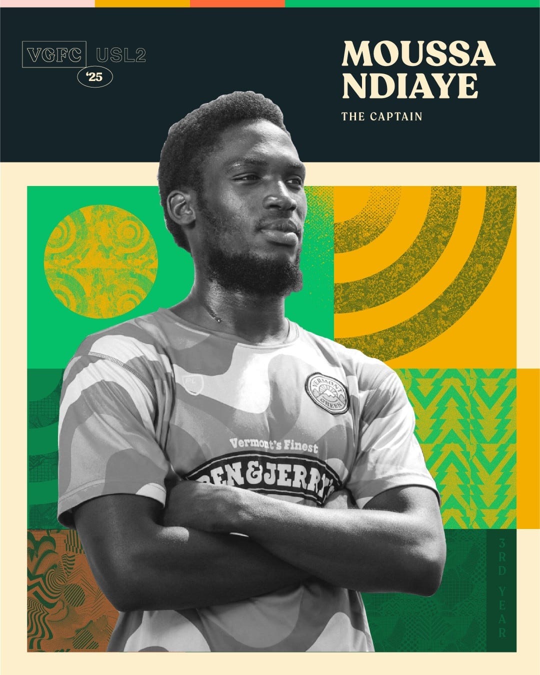 Moussa Ndiaye Returns for Third Season with Vermont Green FC Post feature image