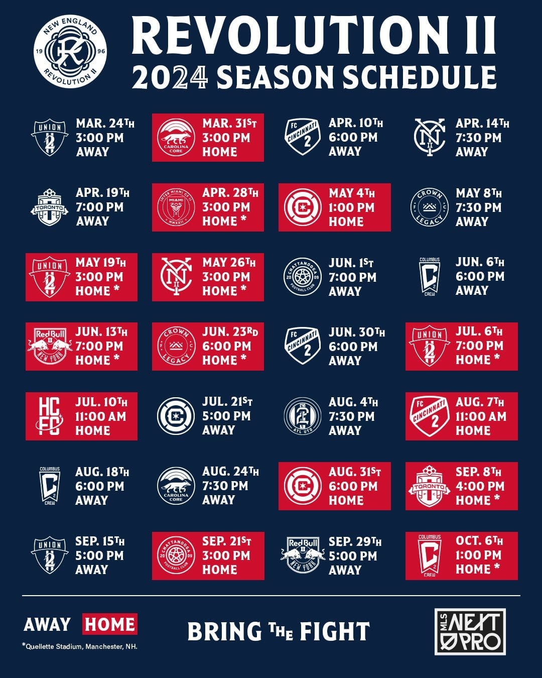 Revolution II Announce 2024 Schedule Post feature image