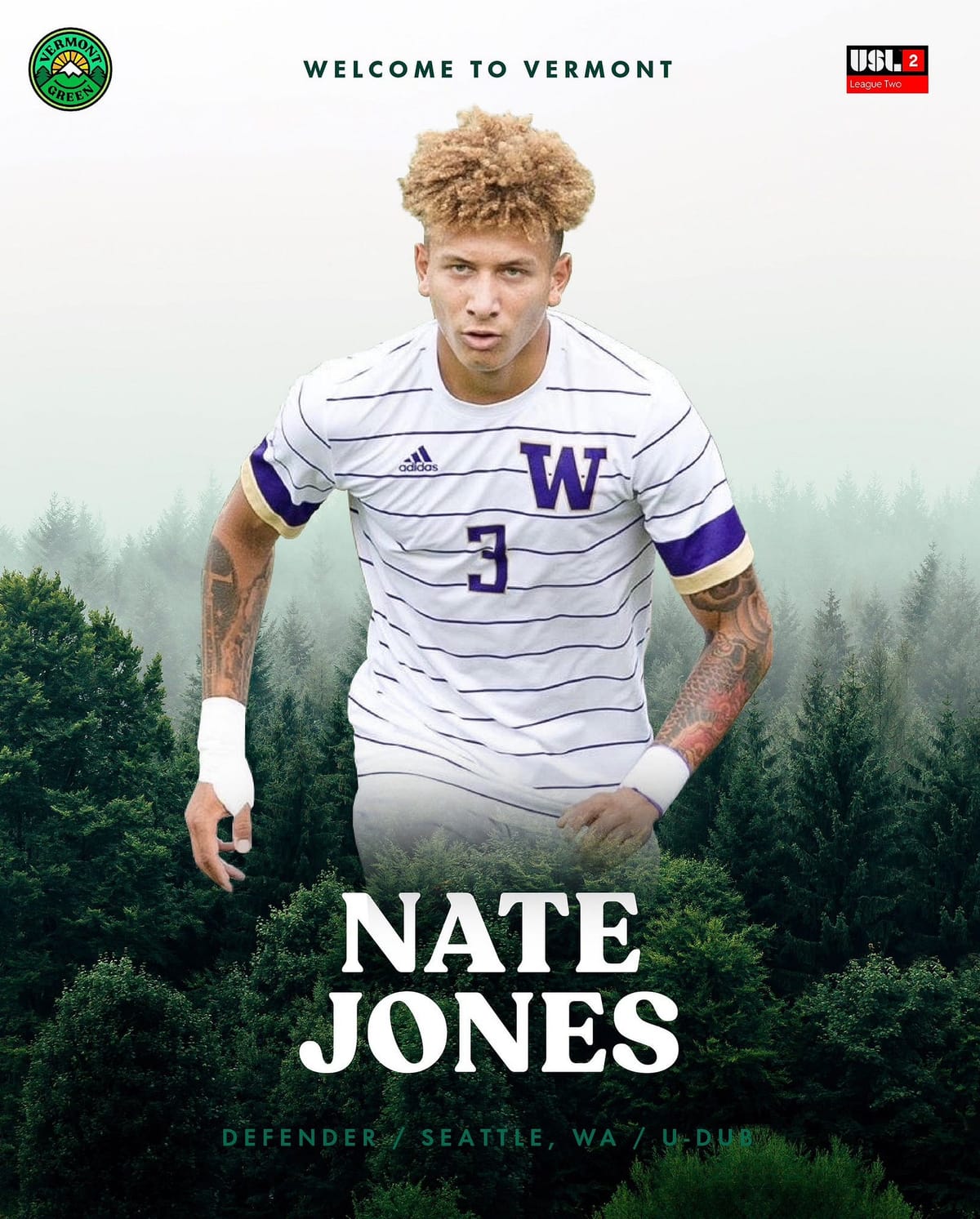 Vermont Green FC Signs Defender Nate Jones Post feature image