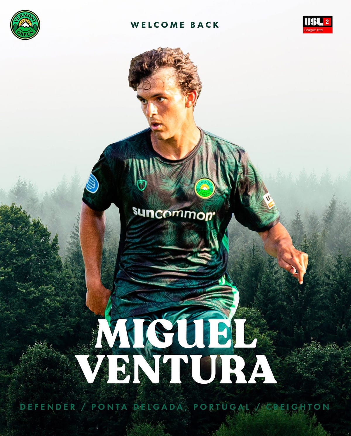 Miguel Ventura Returns for 2nd Season with Vermont Green FC Post feature image