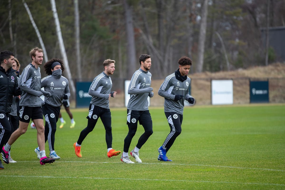 Scenes from Friday's Revs practice Post feature image