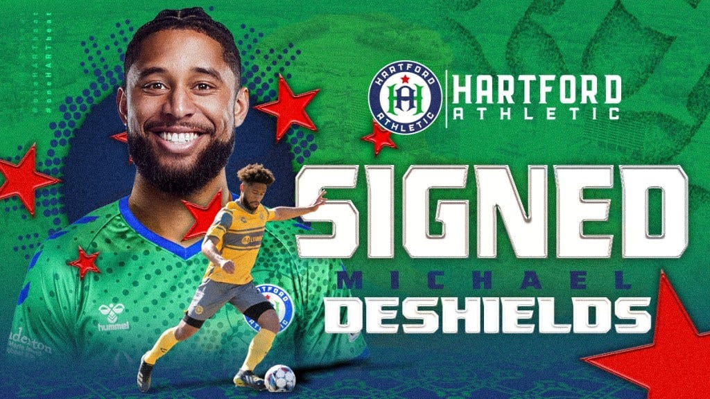 Hartford Athletic Loan Enoch Mushagalusa to Pittsburgh Riverhounds SC, Sign Former Revolution II Defender Michael DeShields Post feature image