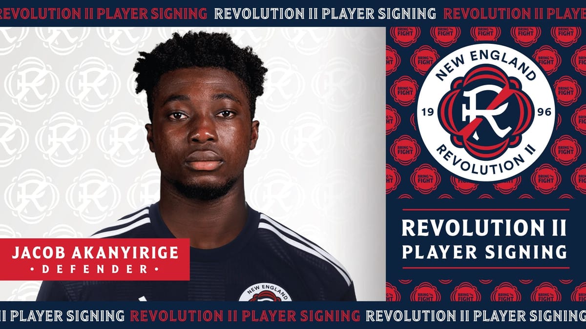 Revolution II Sign Defender Jacob Akanyirige Post feature image