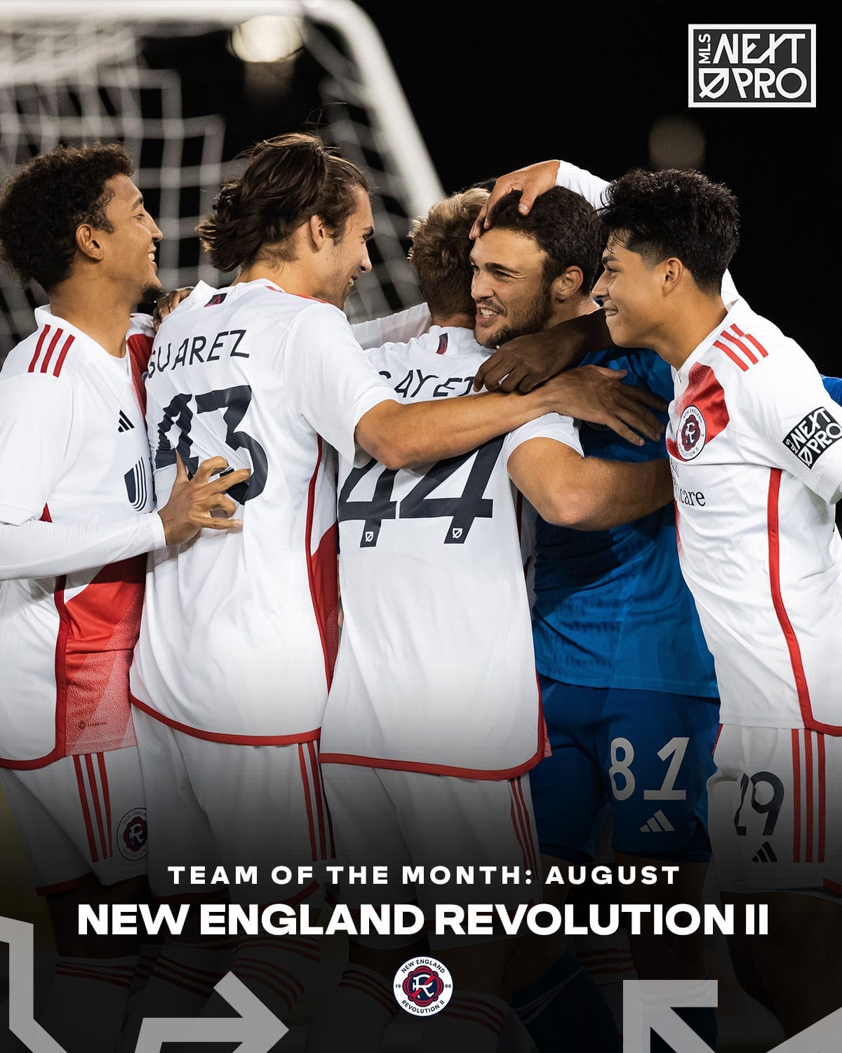 Revolution II Named MLS NEXT Pro Team of the Month Post feature image