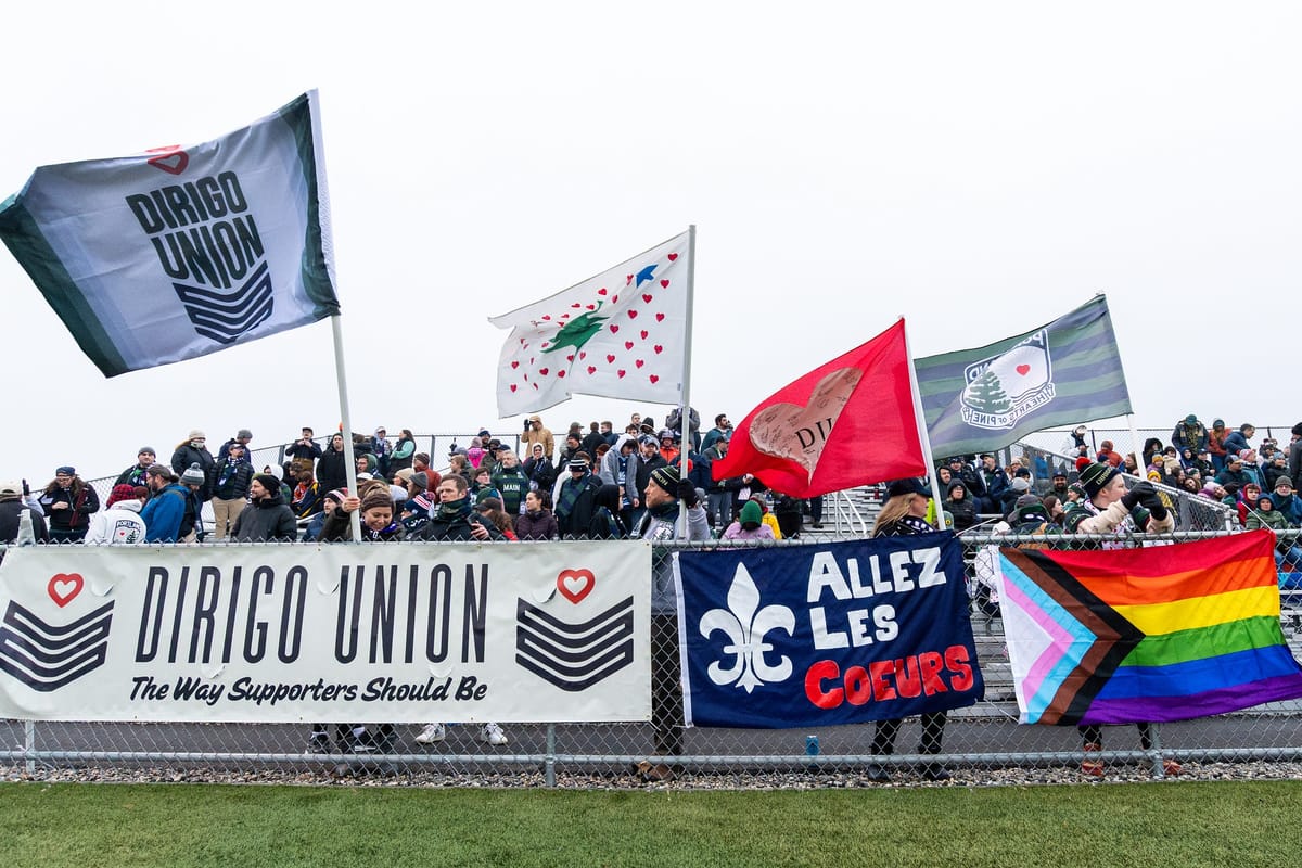 Dirigo Union, Portland Hearts of Pine Supporters Experience First Matchday Post feature image