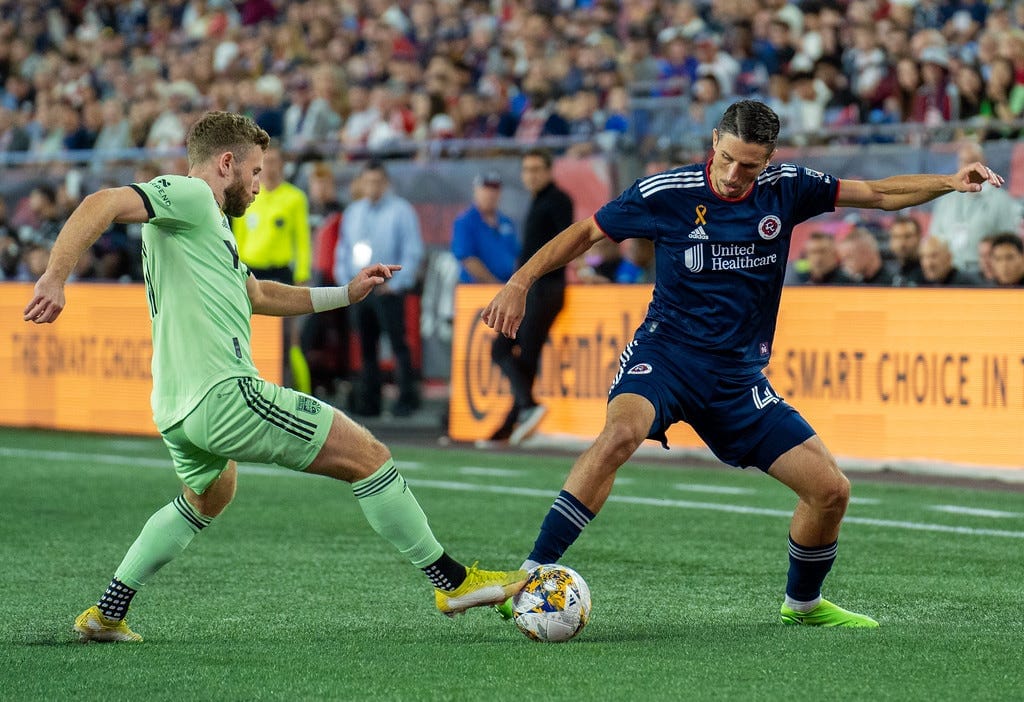 As New England Continues to Deal With Injuries, Ben Sweat a Steady Back Line Presence Post feature image