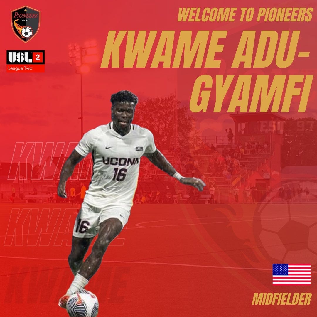 Pioneers Announce UConn Midfielder As Part of 2024 Squad Post feature image