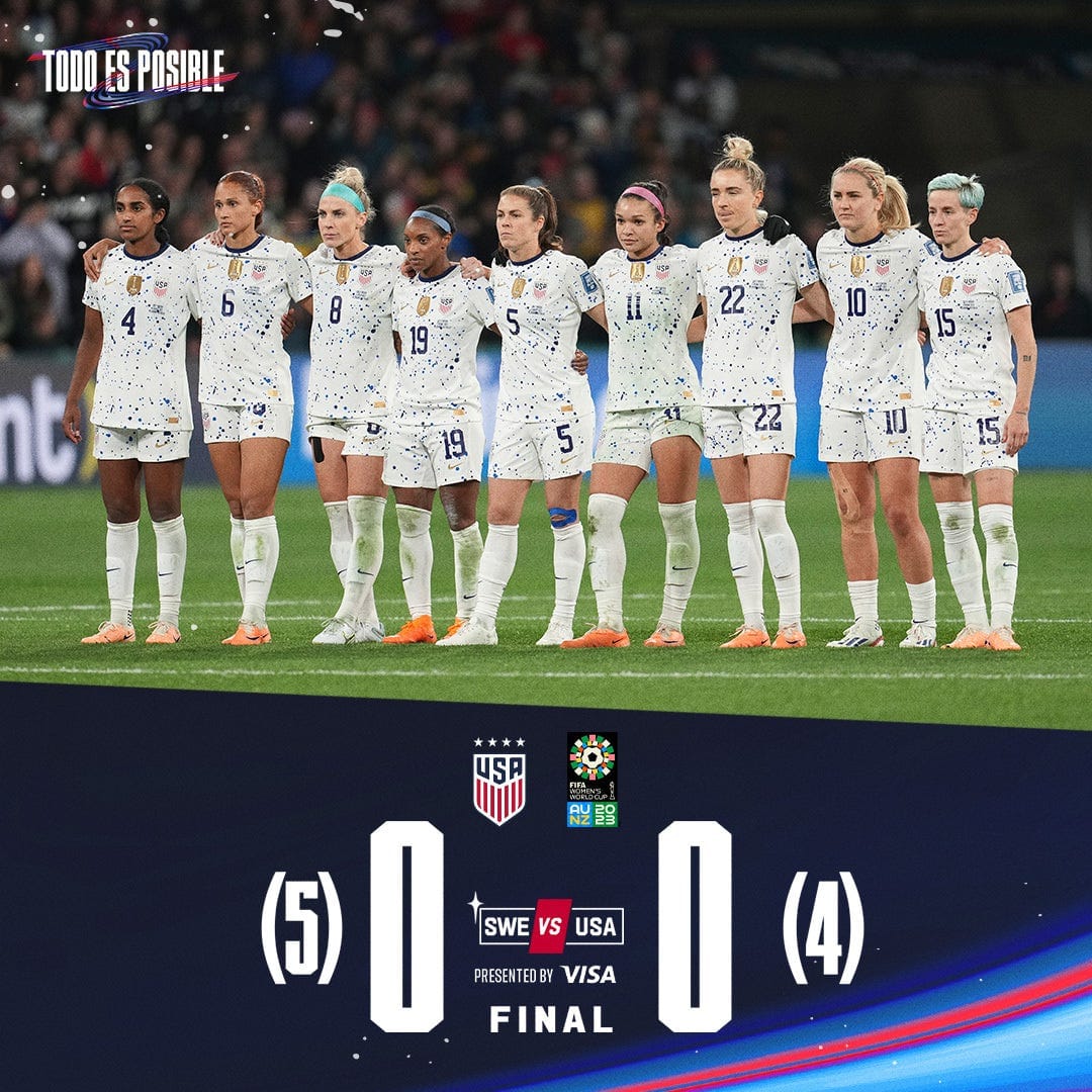 Women's World Cup Recap: United States 0 (4) - Sweden 0 (5) Post image