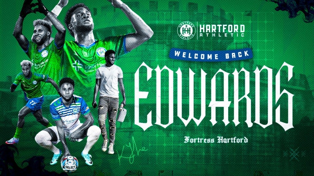 Kyle Edwards Returns to Hartford Athletic for 2025 Season Post image
