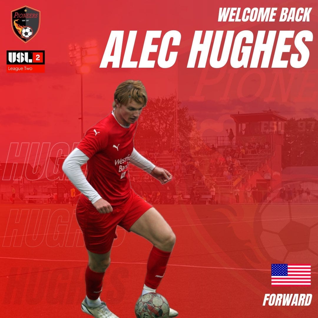 Western Mass Pioneers Confirm the Return of Alec Hughes for the 2024 Season Post image