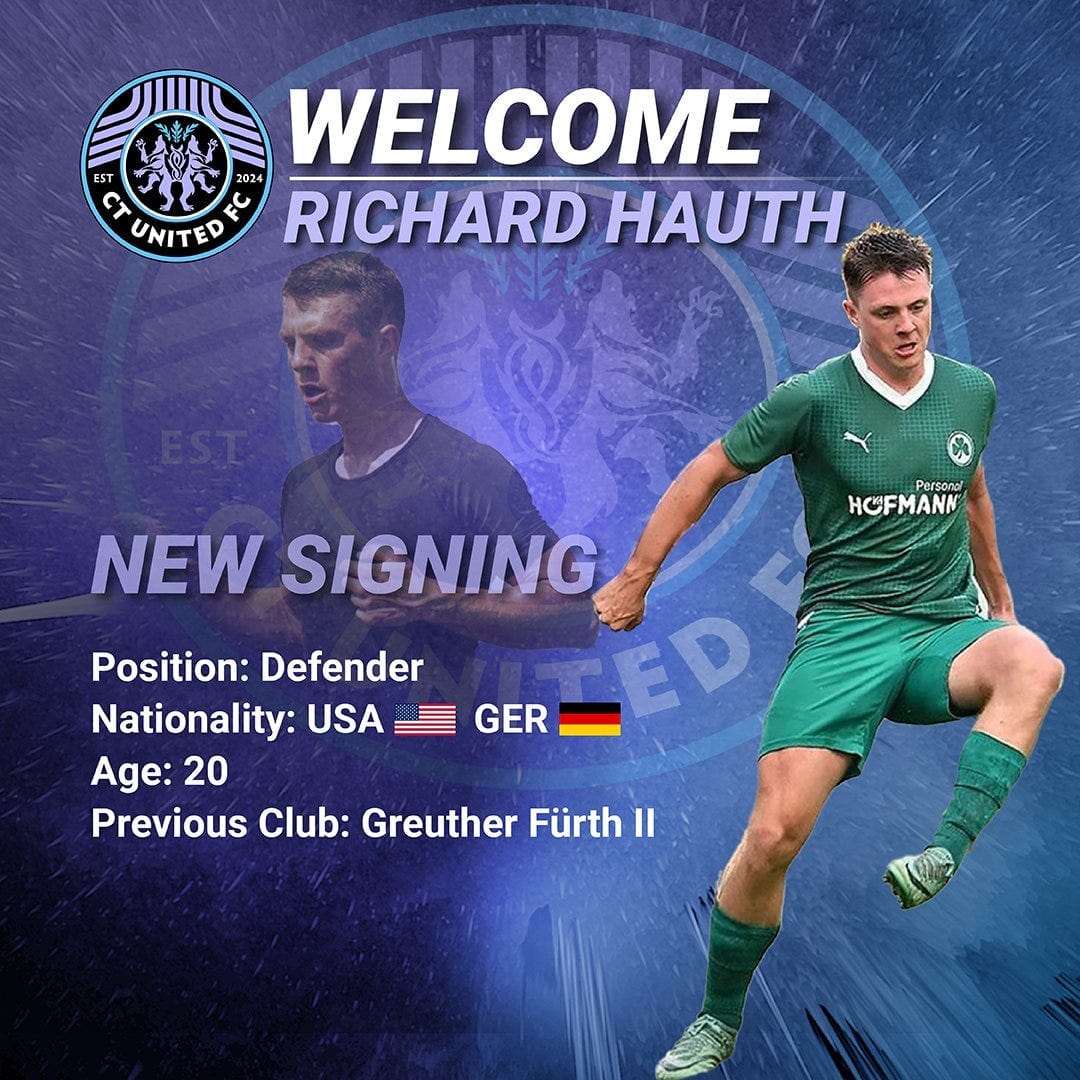 Connecticut United FC Signs Richard Hauth Post image