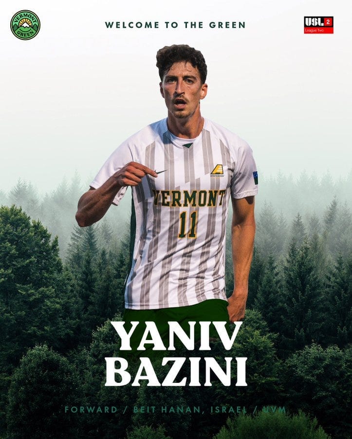 Vermont Green FC Sign University of Vermont Forward Post image