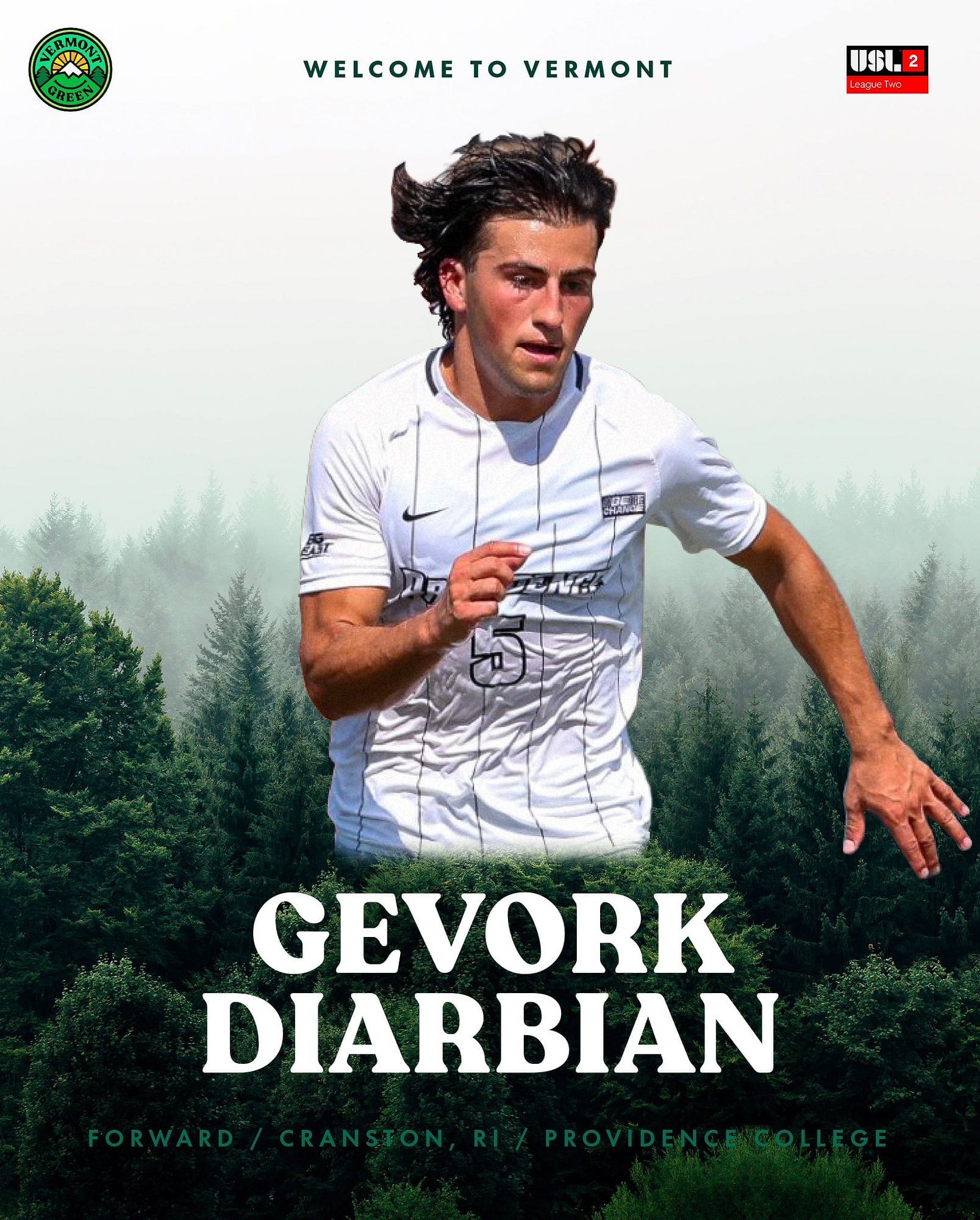 Gevork Diarbian signs with Vermont Green FC Post image