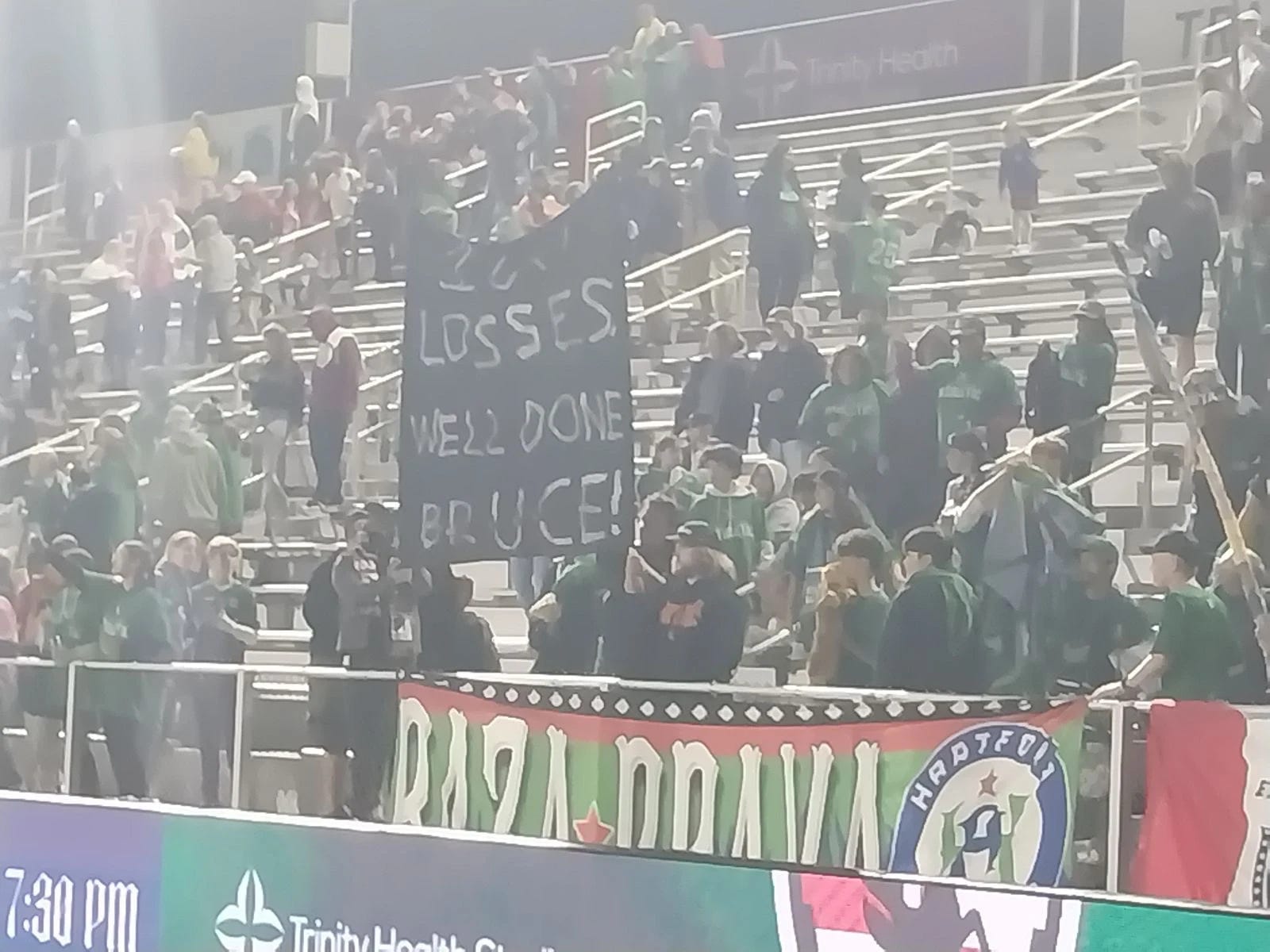 Hartford Supporters Frustrated With Poor Results, Lack of Investment Post image