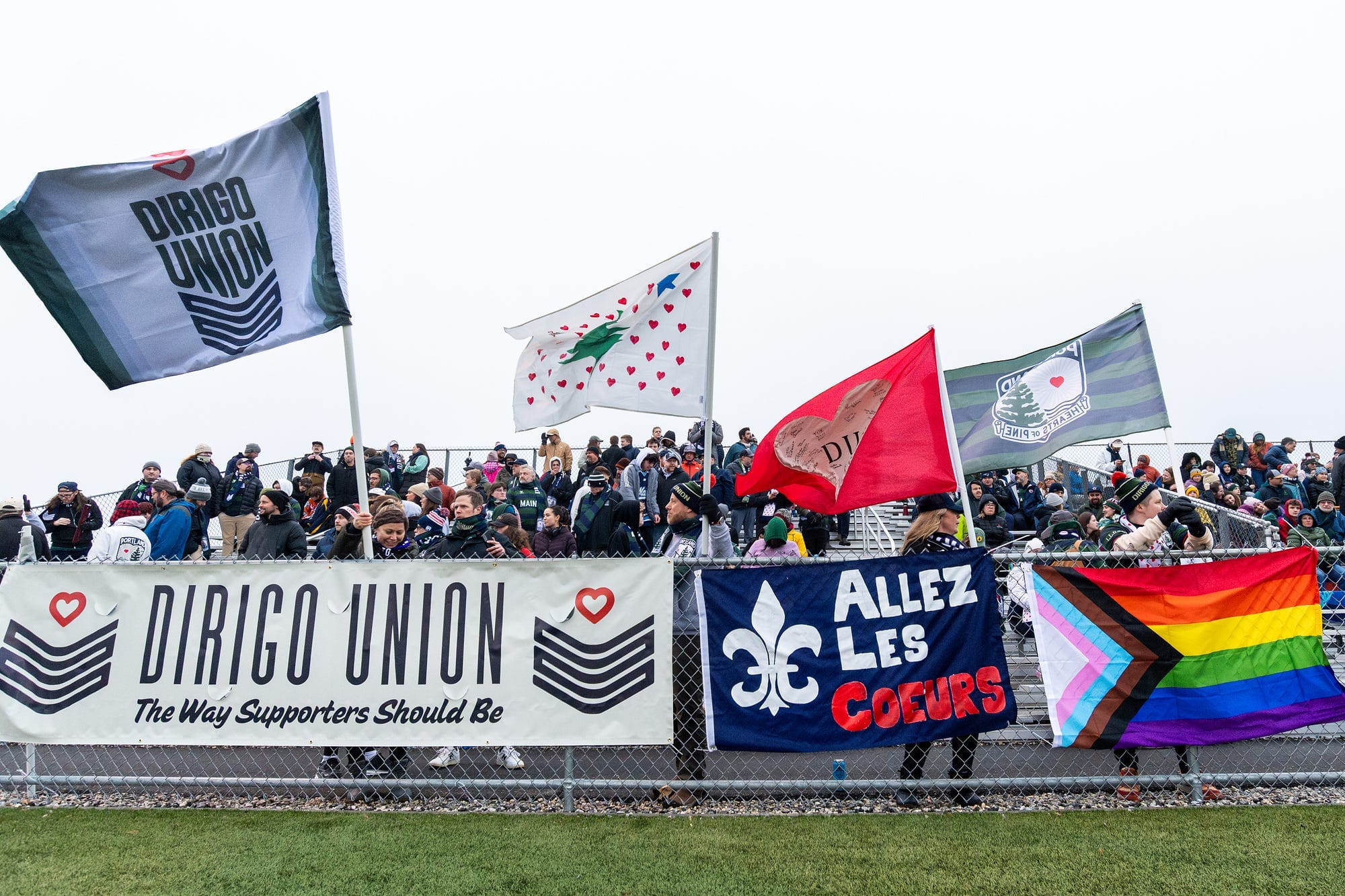 Dirigo Union, Portland Hearts of Pine Supporters Experience First Matchday Post image
