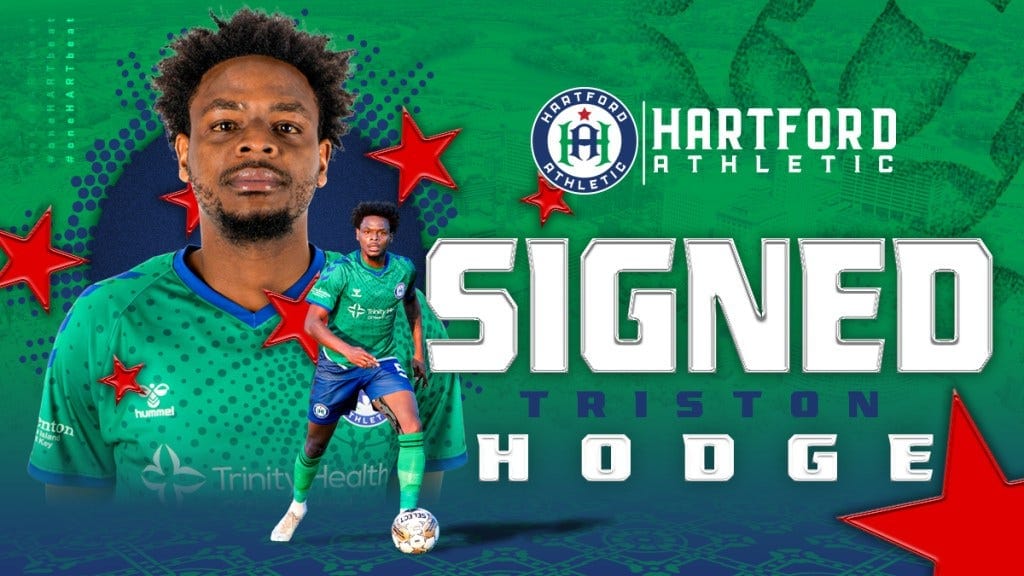 Triston Hodge Returns to Hartford Athletic Post image