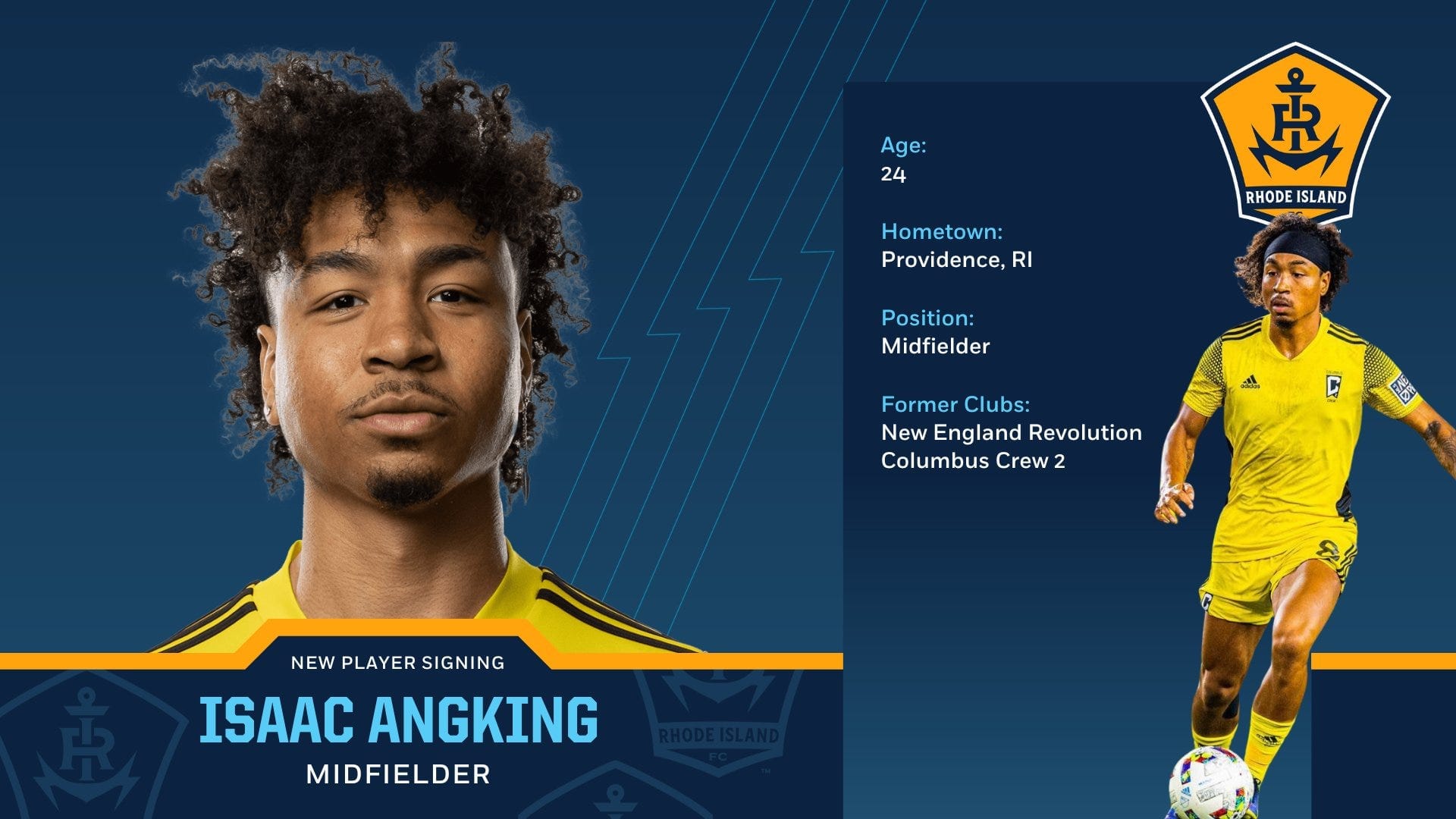 Rhode Island FC Sign Isaac Angking Post image
