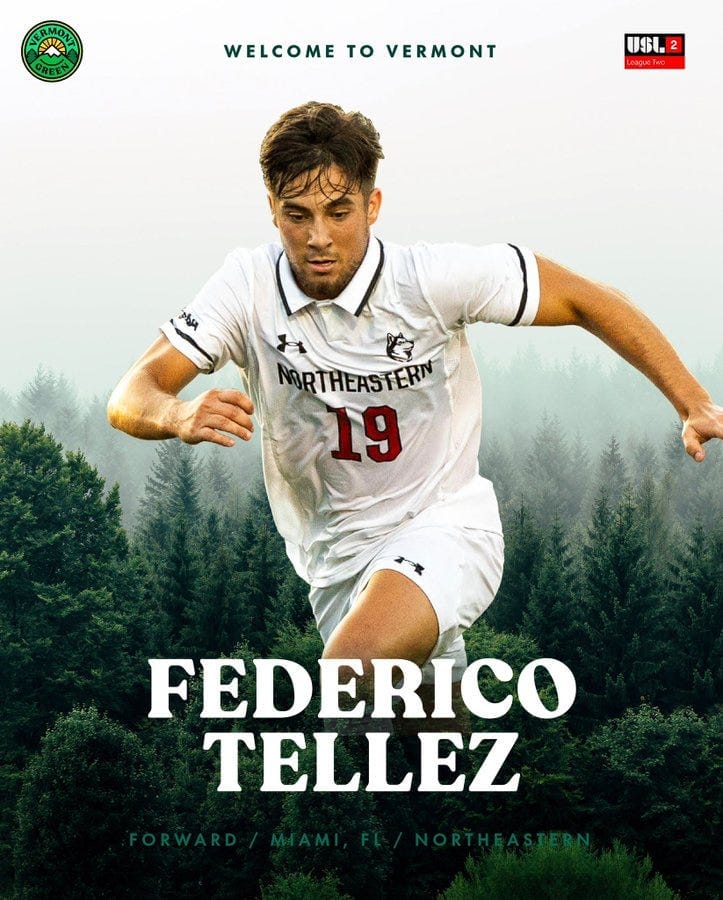 Vermont Green FC Sign Inter Miami Academy Product Post feature image